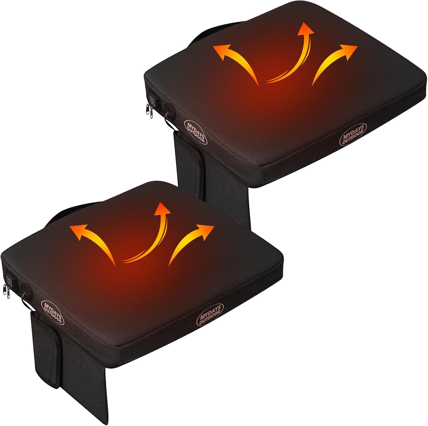 Juexica Portable Heating Seat Cushion Heated Pad with 3 Levels Fast Heating Warm Seat Pads Electric USB Power Stadium Pad for Bleachers Office Park Boat Camping