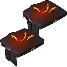 Juexica 便携式加热座垫加热垫,带 3 层快速加热保暖座垫 电动 USB 电源体育场垫,适用于露天看台 办公公园 船只露营