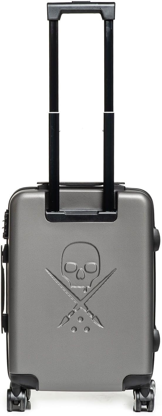 Sullen Blaq Paq Rhino Hard Case Roller Luggage Tattoo Travel Equipment Gray