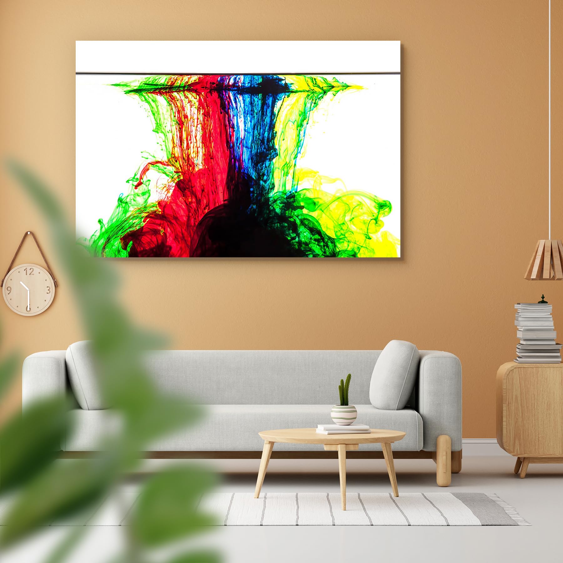 Pitaara Box Color Clouds Flowing Underwater | Peel & Stick Vinyl Wall Sticker for Bedroom & Living Room | 24 x 16 inch (61 x 41 cms)