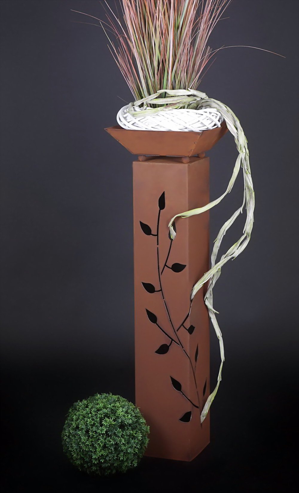 Generisch Rost Säule RS21 Gartensäulen Blumensäule Fackel Gartendeko …