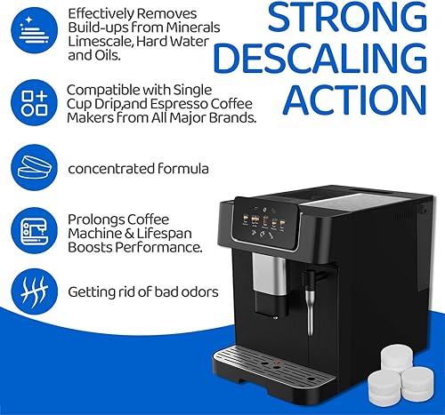 Miniatura 6 de Tabletas descalcificadoras de café, limpiador universal de 24 unidades para Keurig, Nespresso, solución descalcificante para todas las cafeteras de