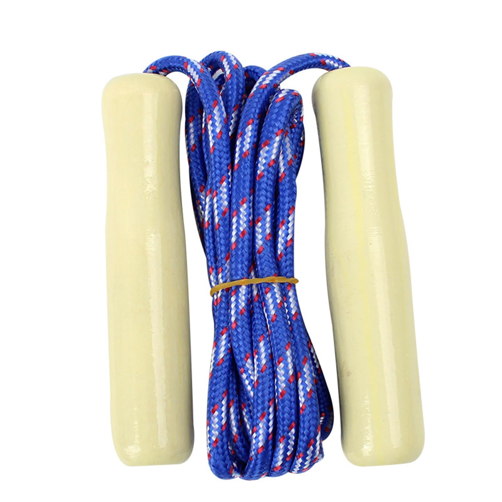 Vokowin 10pcs Childrens Skipping Ropes, Wooden Handle Skipping Ropes 10 Colourful Jump Ropes for Outdoor Games Parties (K403-10) - Image 3