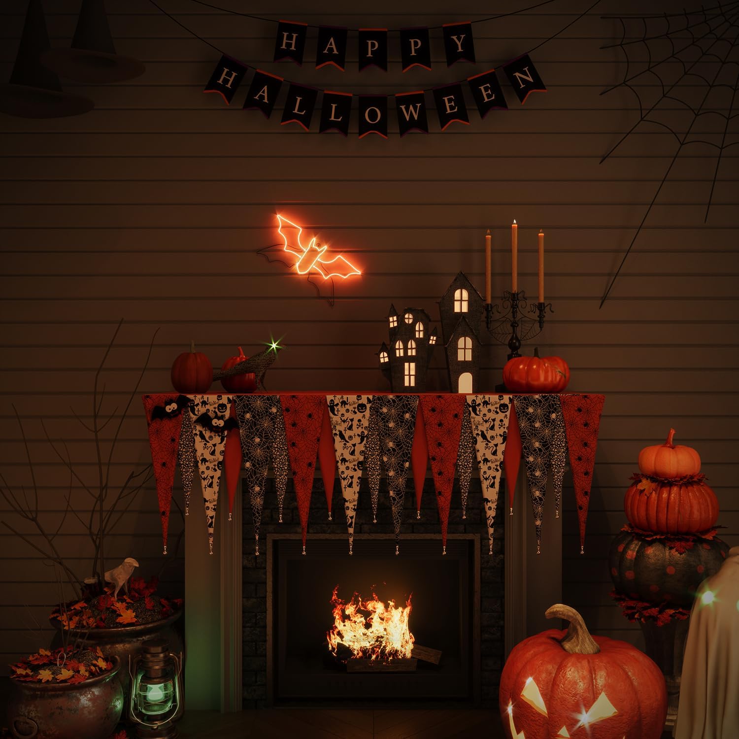 Bat Neon Sign for Wall Art Decor,Led Sign Animated Bat Swing Neon Light Up Sign for Wall Decor Bedroom Home Decor Bar Halloween LED Decoration Light,Plug in Powered Dimmable LED Light,21" x 10"