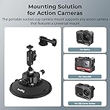 SMALLRIG 6" Suction Cup Mount with Ball Head Magic Arm, Action Camera Mount for DJI Osmo Action 6/5 Pro/4, for Insta360 x5, for Gopro 13/12, Load Capacity 3kg, on Car Windshield or Window - 5856 - 2