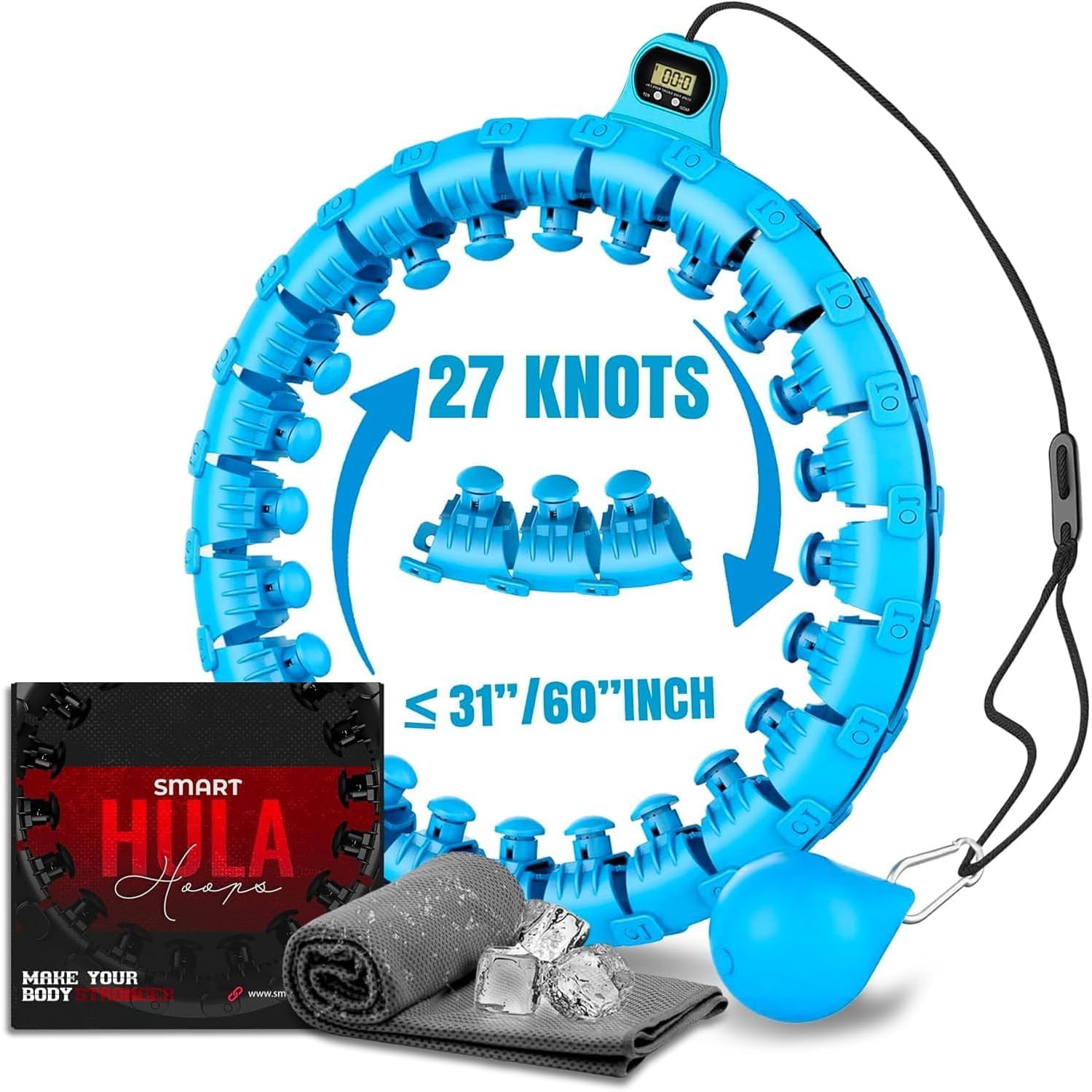 Hula Hoop Peso 6.84lb (3.1kg) - Ejercicio Y Fitness | Meses sin interés