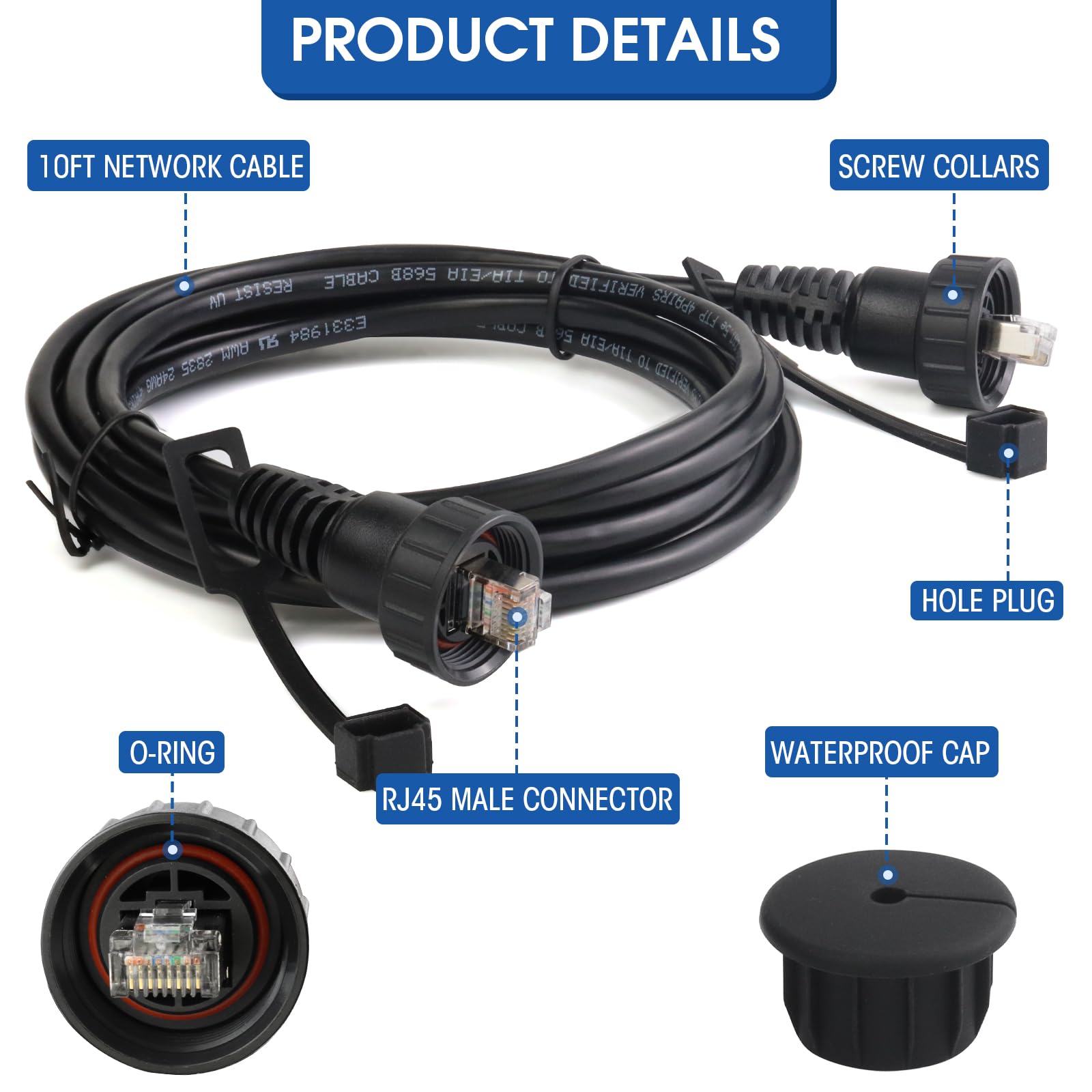 Amazon.com: JYINCPED 10FT Marine Network Cable for Garmin RJ45
