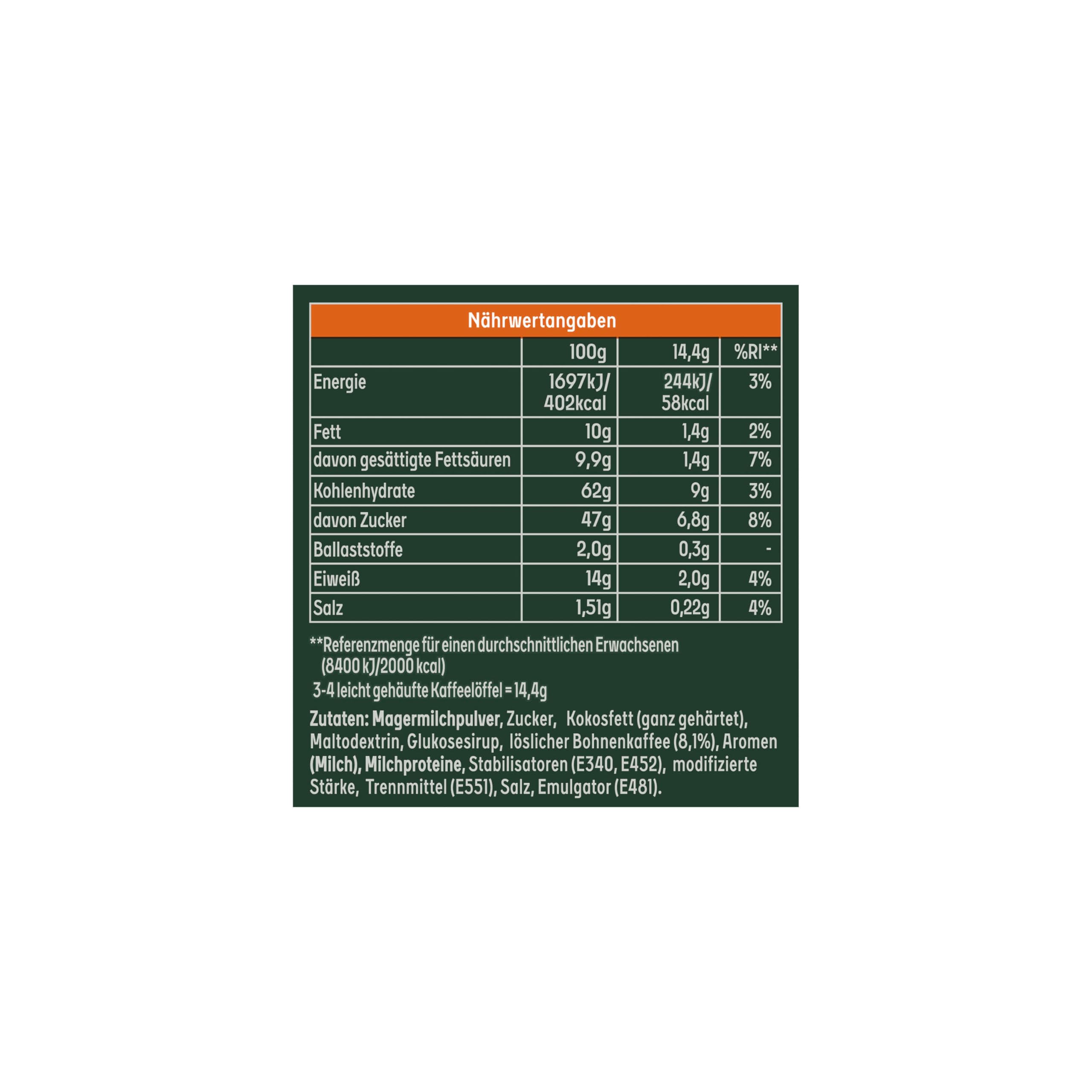 Jacobs Typ Caramel Cappuccino, 12er Pack (12 x 360 g)