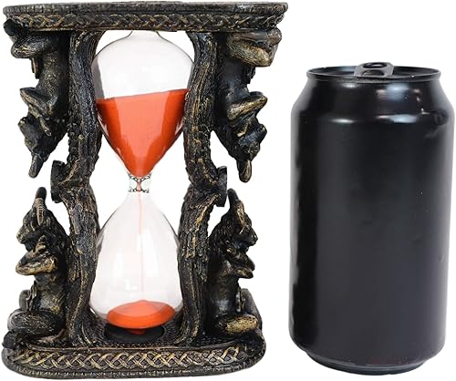 Miniatura 5 de Ebros Gift Idol de la iglesia de Satanás Sabbatic Goat of Mendes Baphomet alado Invertible Arena Temporizador Estatua Satánica Occultic Illuminati