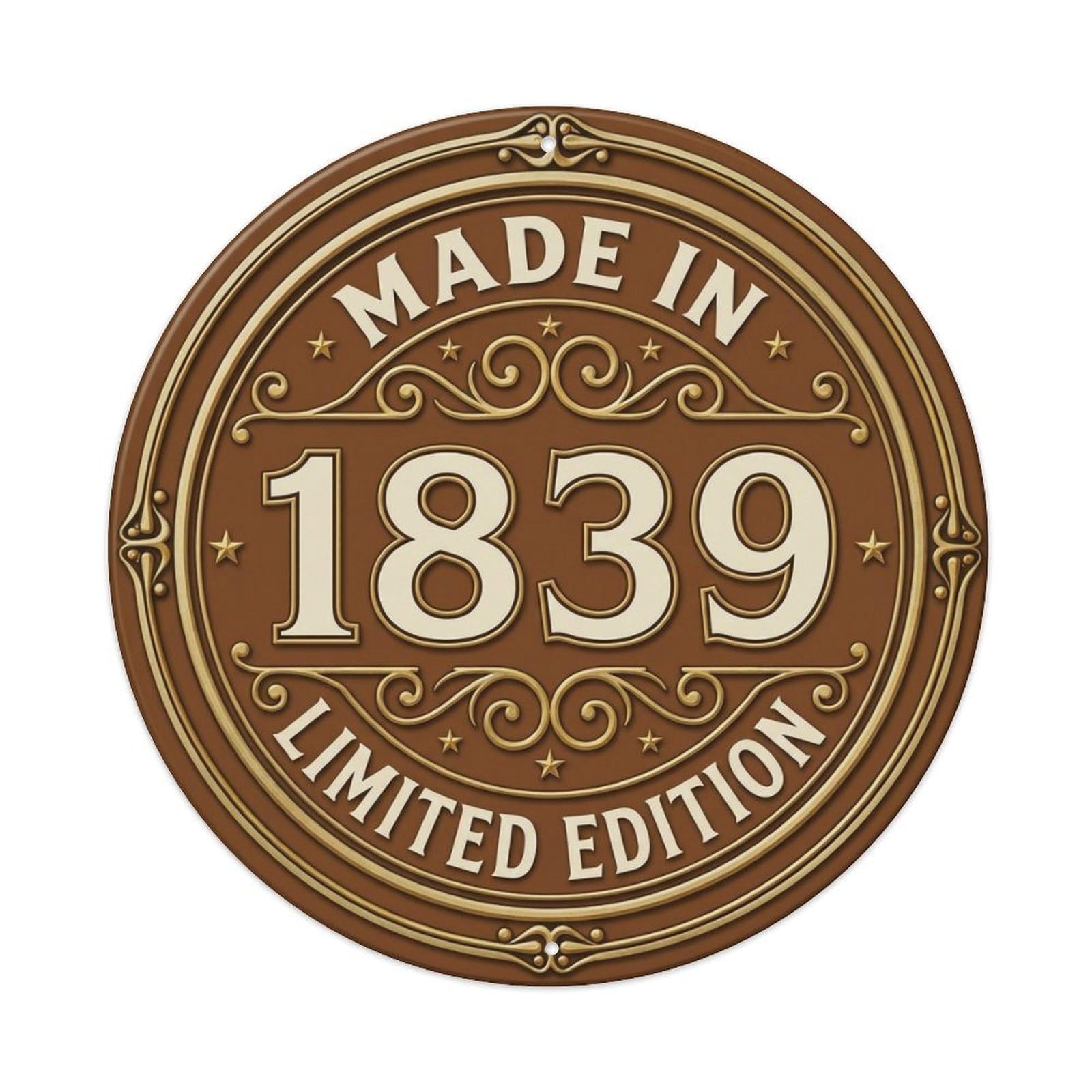 Okahys 8X8inch(20X20cm) Made In 1839 Limited Edition Metal Tin Sign
