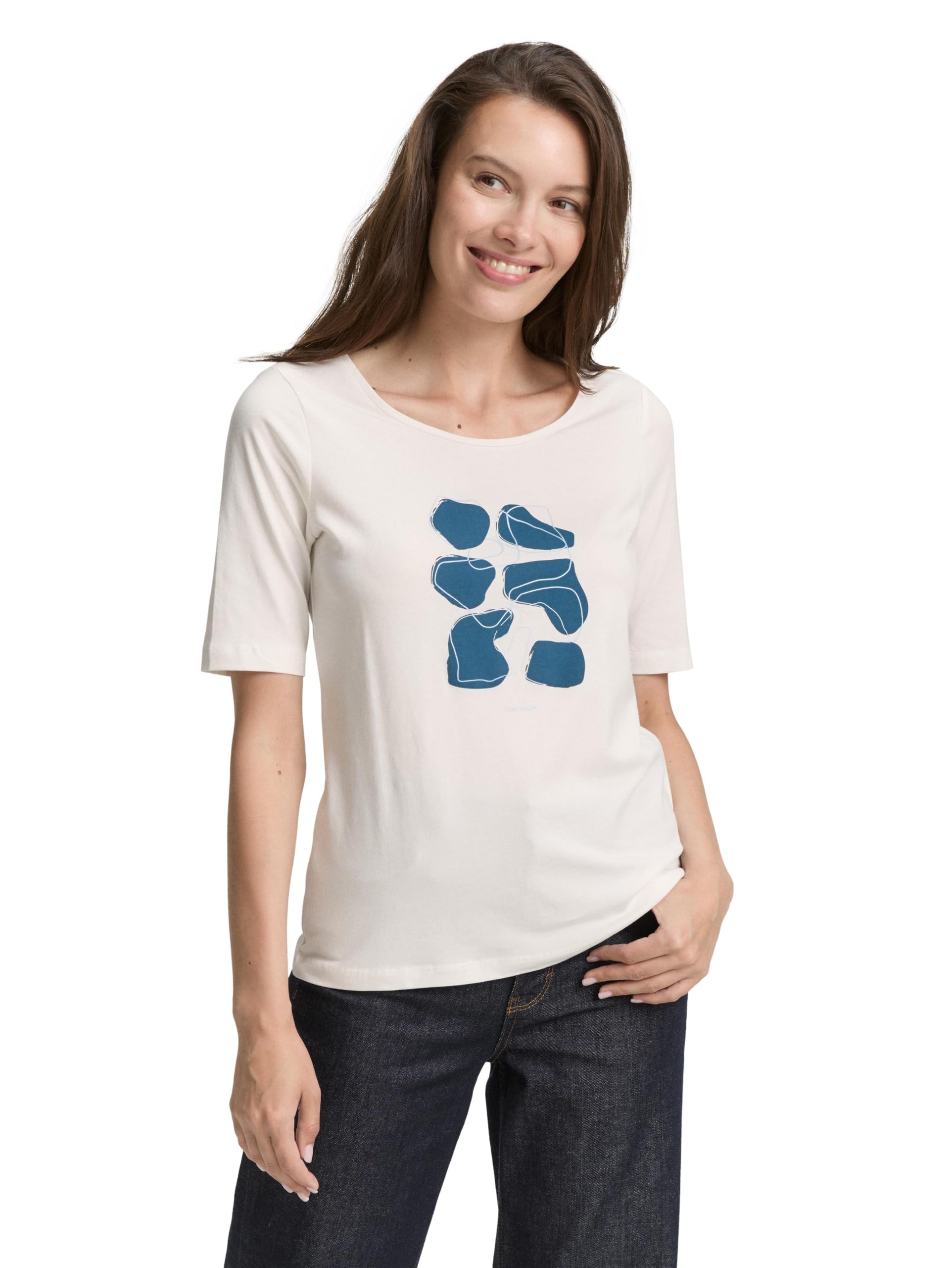 Tom Tailor Damen T-Shirt mit Print