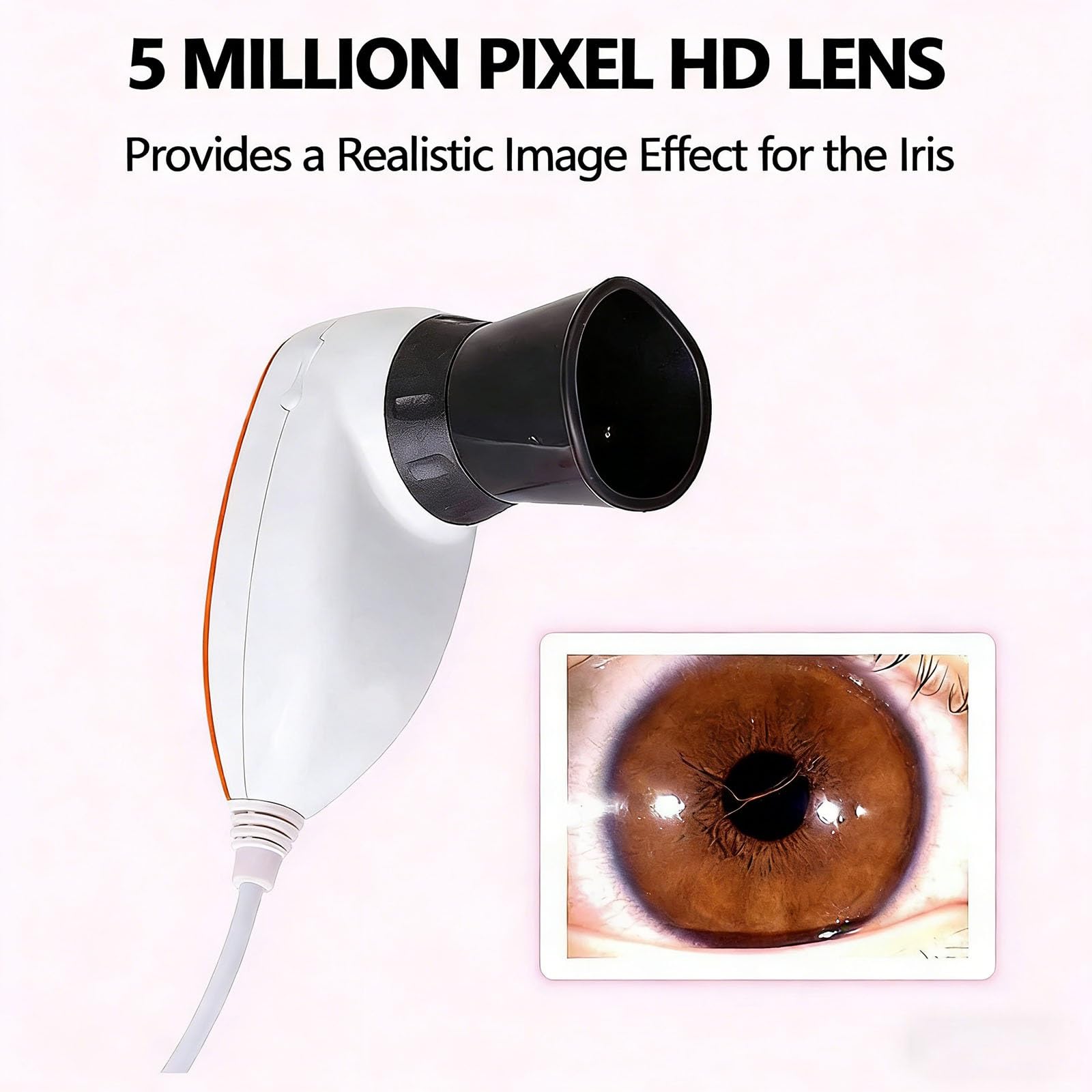 Analizador de cámara de iridología, analizador de Iris USB de 5,0 MP, cámara de iridología Ocular, análisis de Lente de Iris HD 30x, Software de análisis Pro Iris en