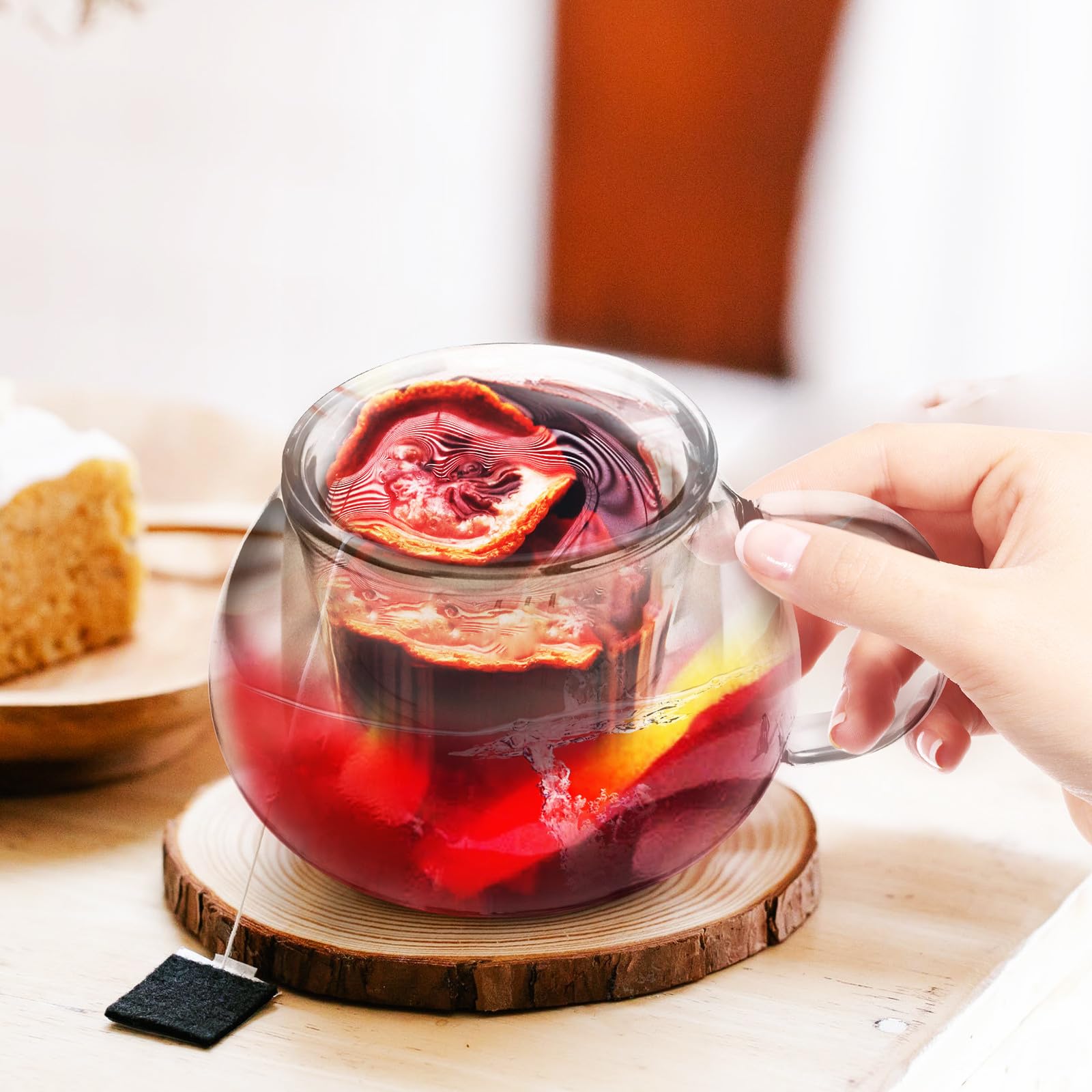 VANZACK Keramiktasse mit Pilzdesign und Integriertem Teesieb Hitzebeständig 300ml Fassungsvermögen für Zuhause und Büro als Bezaubernder Teebecher
