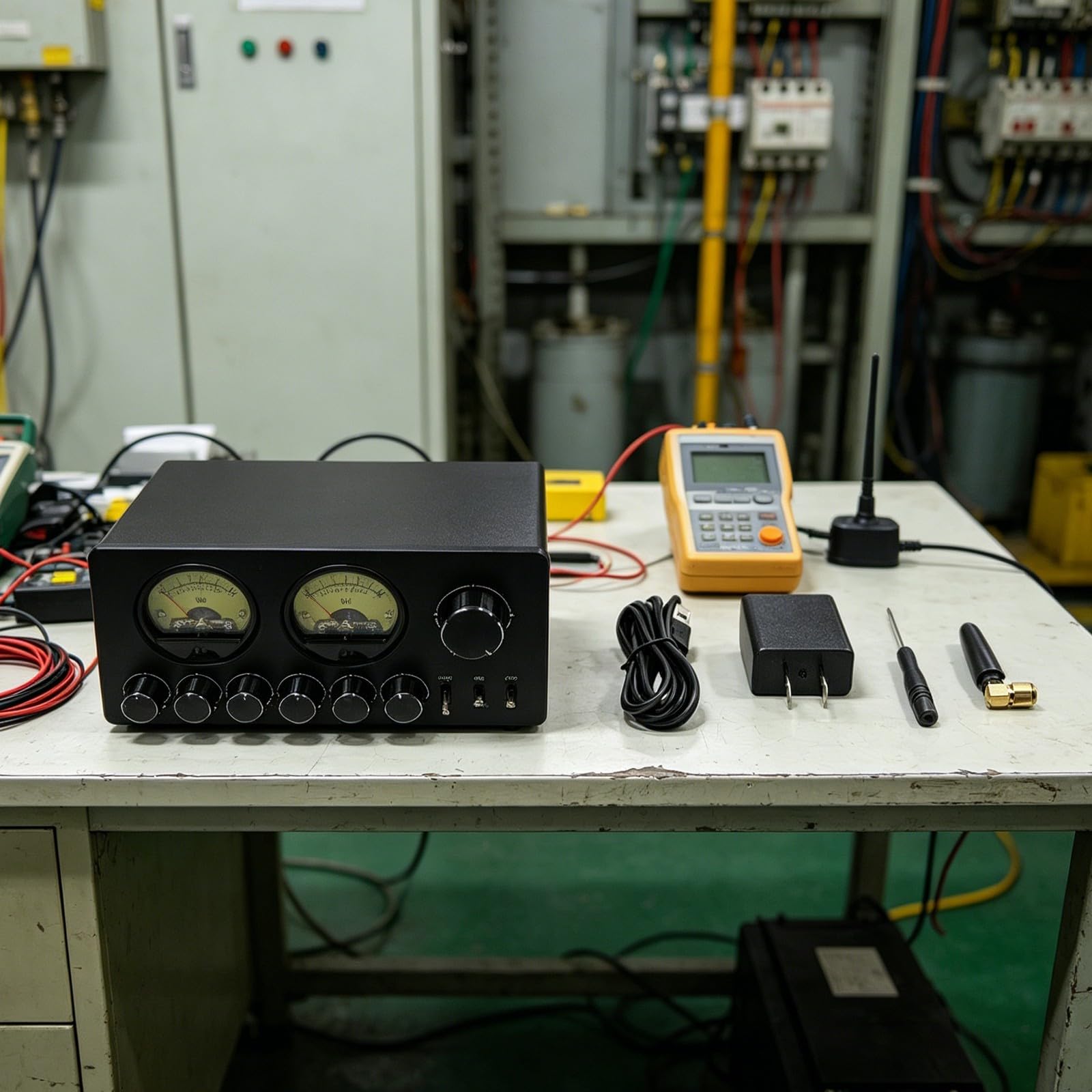 Preamplificador EQ de 5 bandas con receptor BT para vu metros de 5 bandas