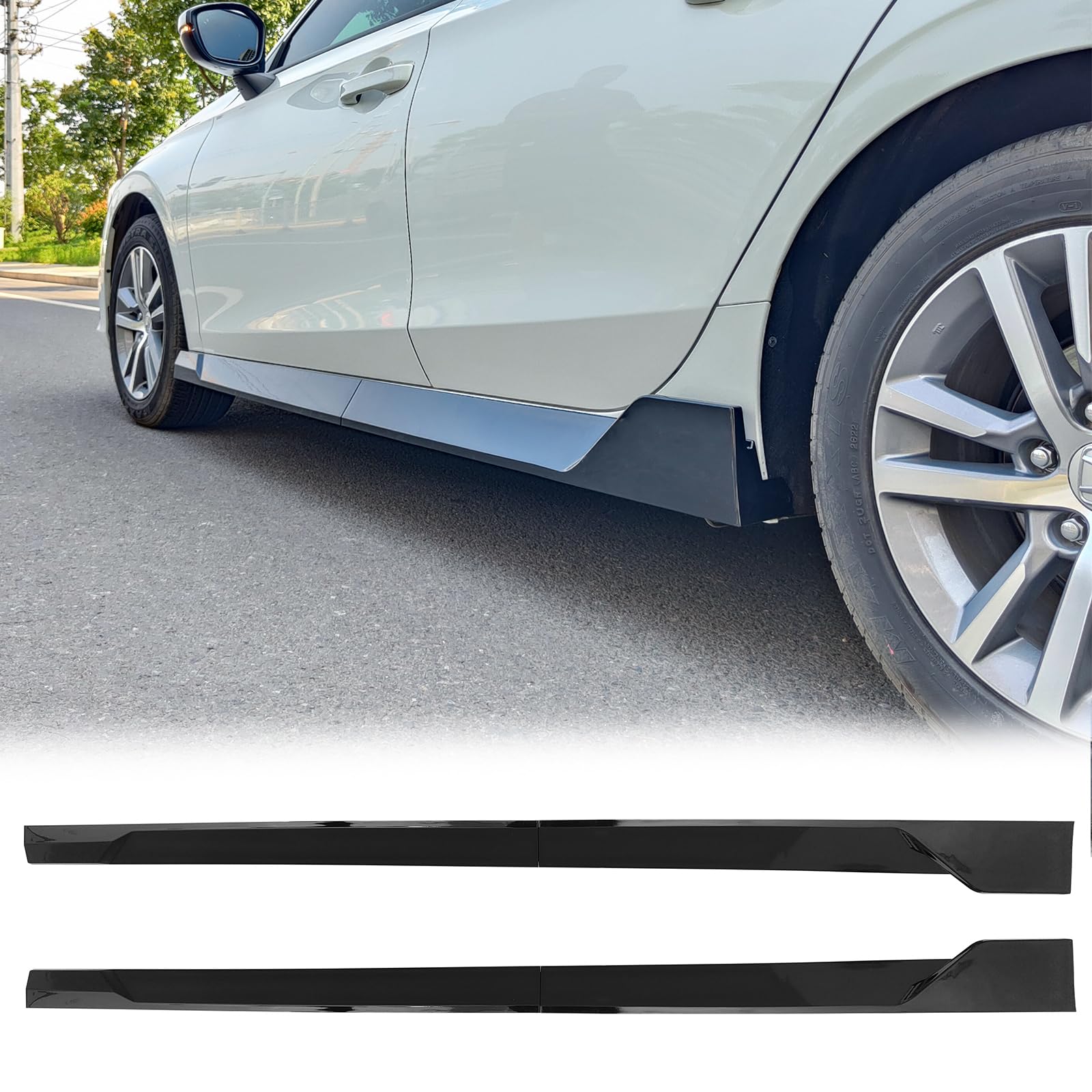 Amazon.com: FREEMOTOR802 Side Skirts Splitters Rocker Panels