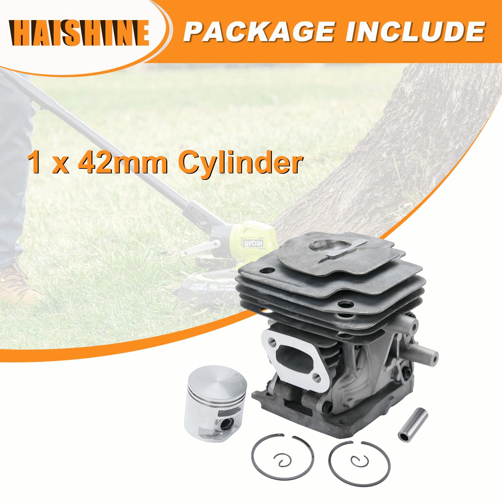 Kit cylindre pour Stihl FR410 C, FR 460 TC, FS 240, FS 240 C, FS 240 R, FS 240 RC, FS 260, FS 260 C, FS 260 R, FS 260 RC, FS 360 C, FS 410 C, Remplace 4147 020 1207
