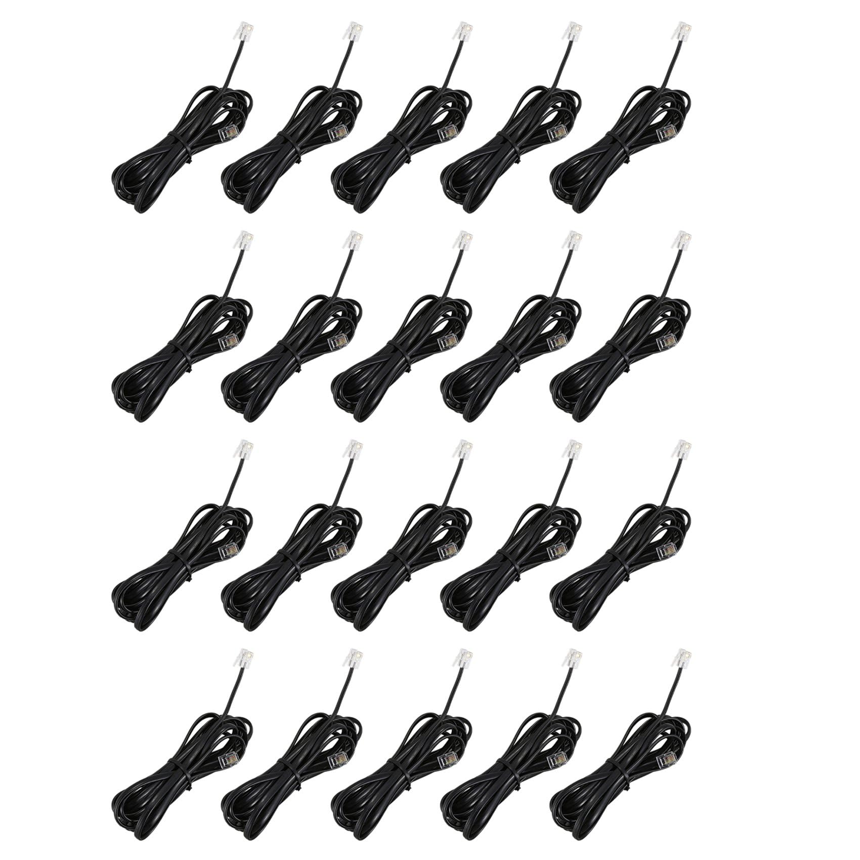 20X RJ11 6P4C Modem ADSL Telefonico - 3 Metri