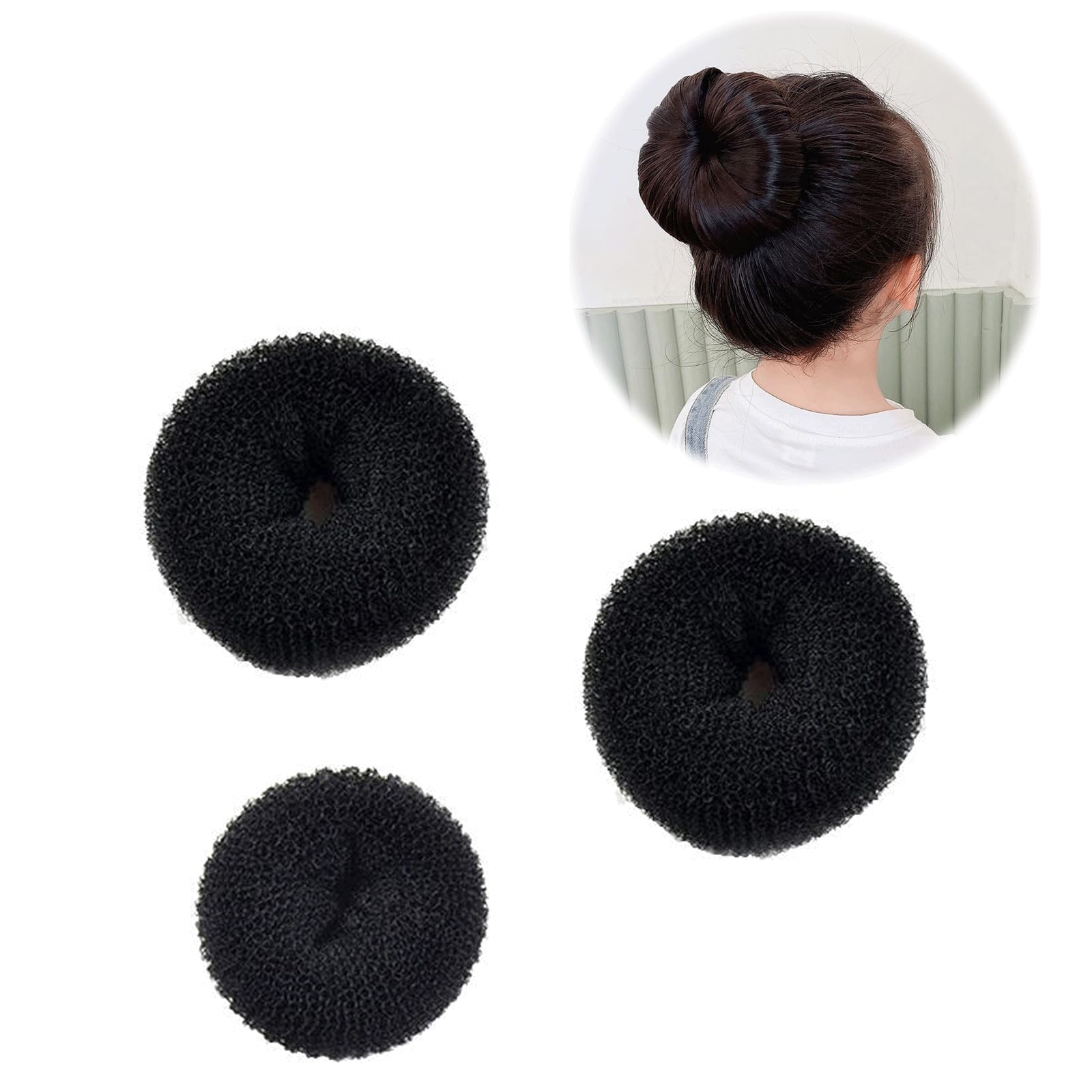 Amazon | FsGrg お団子ヘアーヘアアレンジ ヘアピン ドーナツ お団子