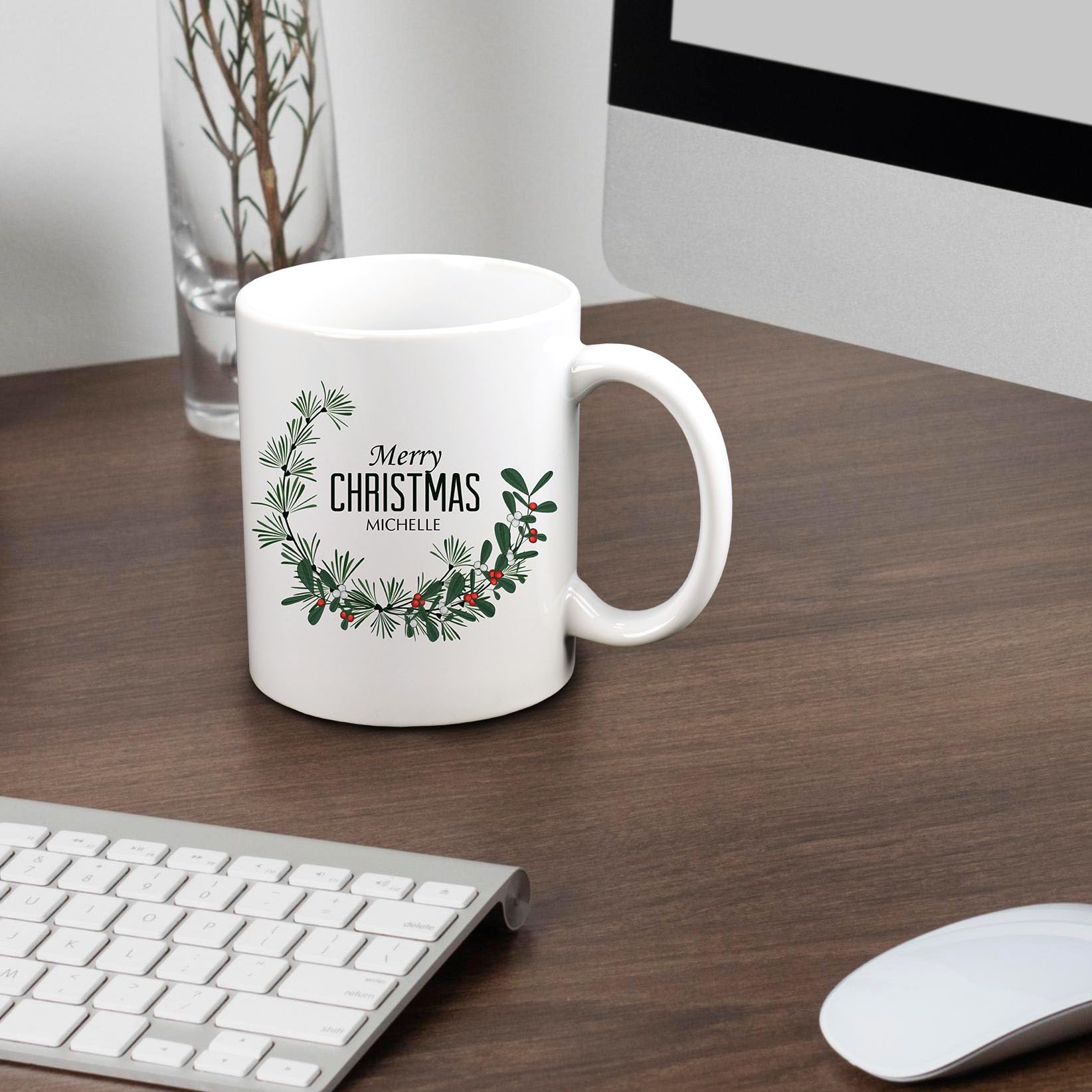 Kiwistar Personalisierte Glas-Tasse Mit Lavendel-Motiv & Eigenem Text - Individuelles Geschenk