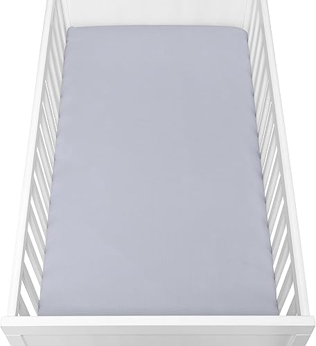 Miniatura 10 de Newton Baby Sábanas bajeras orgánicas para cuna (paquete de 2), 100% transpirables y ultrasuaves, 100% algodón de muselina orgánico, rosa amanecer,