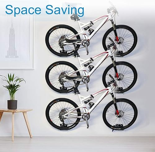Miniatura 3 de Qualward Soporte de pared para bicicleta soporte de almacenamiento para pedal de ciclismo para garaje