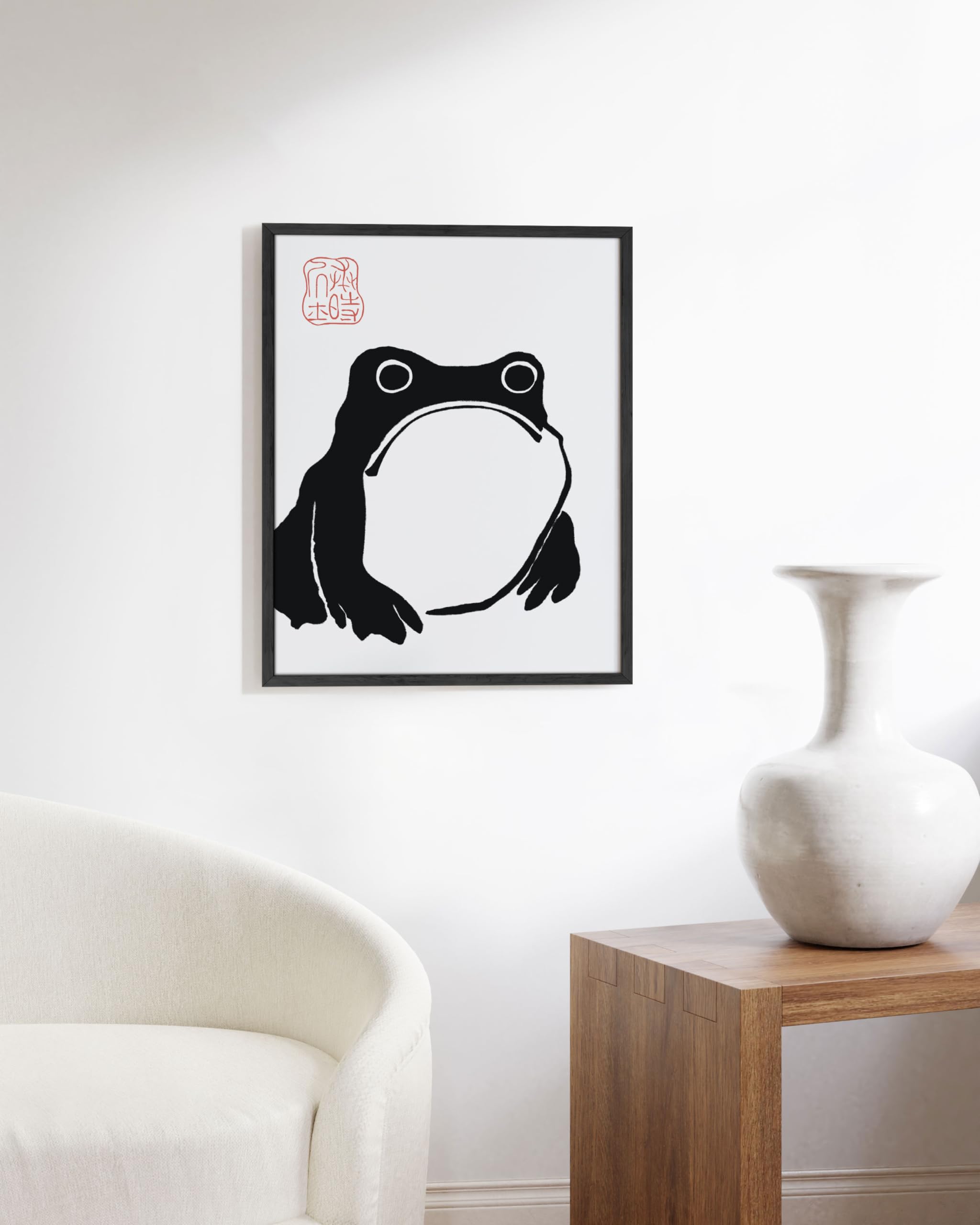 Amazon.com: HAUS AND HUES Japandi Frog Poster - Vintage Matsumoto