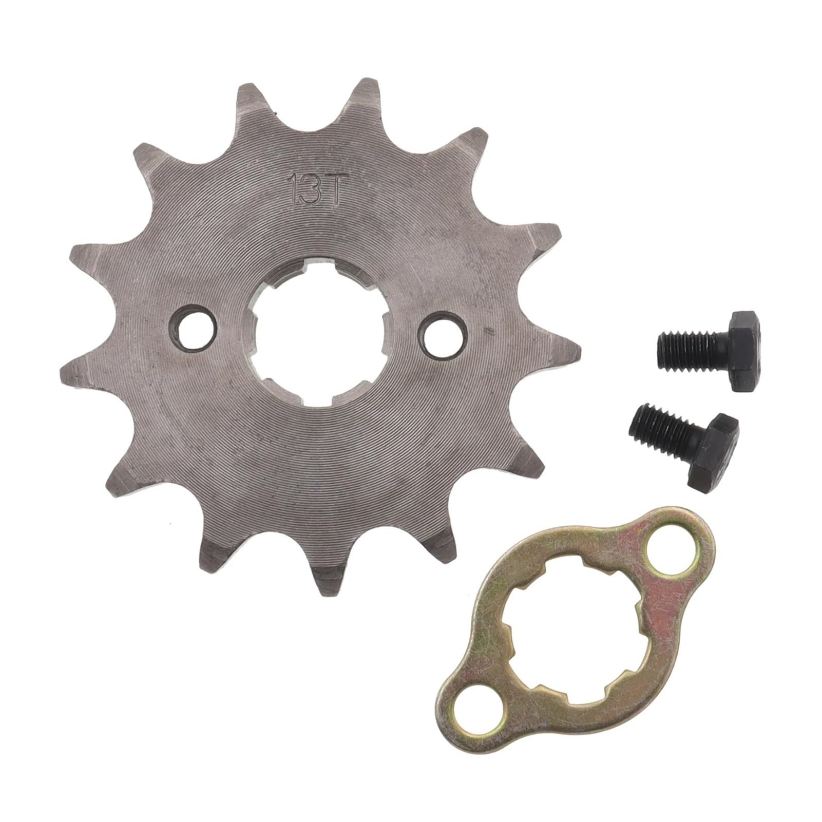 AGSBDCYU Front Engine 530# 20mm 10T 11T 12T 13T 14T 15T Chain Sprocket with Retainer Plate Locker for Motorcycle Dirt Bike ATV(530-11T)(530-13t)