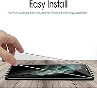 Vista 6 de Ferilinso Paquete de 3 protectores de pantalla para iPhone 11 Pro Max con 3 protectores de lente de cámara de vidrio templado, compatible con fundas