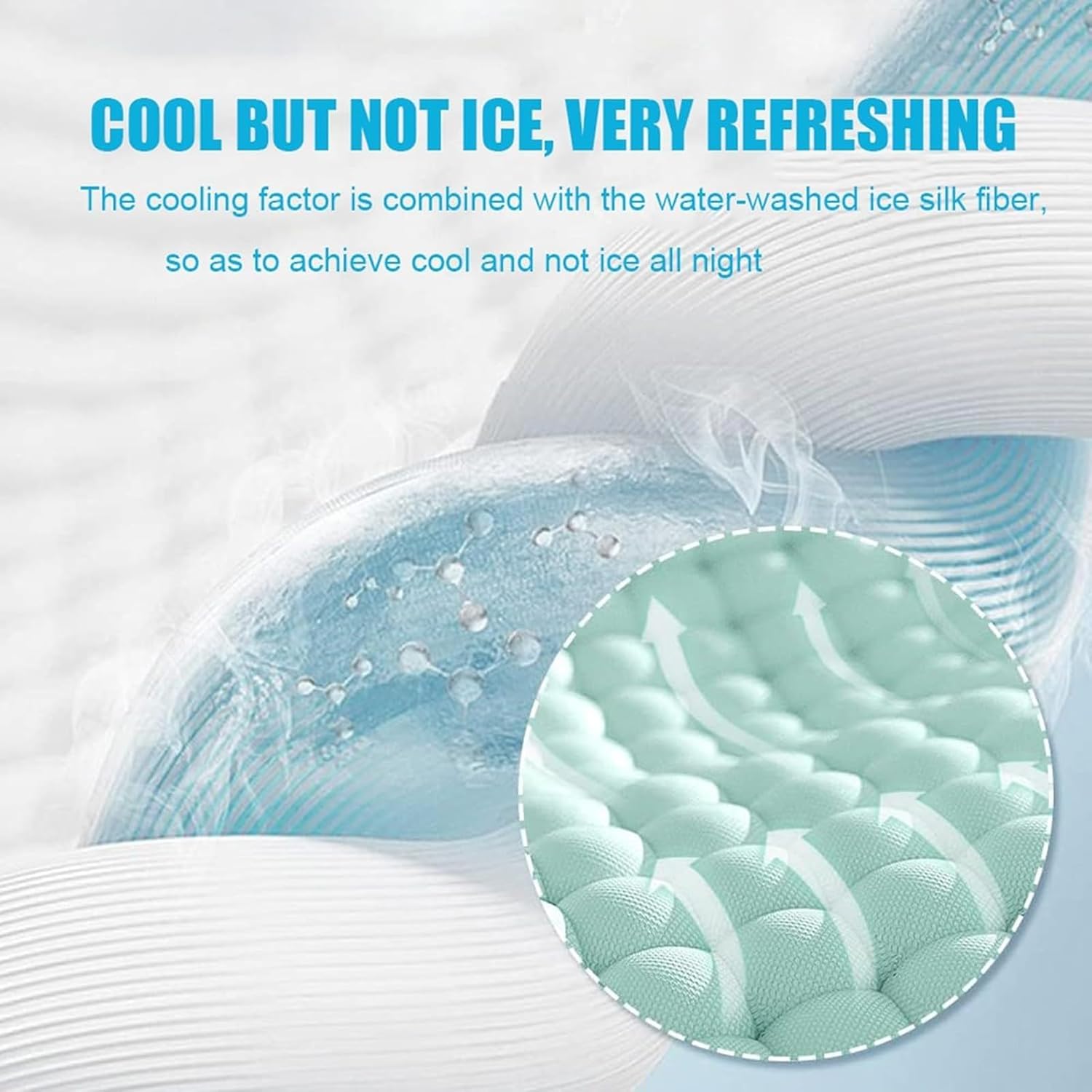 Cooling Comforter Queen Size 4Pcs - Cooling Quilt Blankets for Hot Sleepers and Night Sweats Breathable Soft Lightweight Silk Smooth Summer Comforter(M-4Pcs,79 * 91")