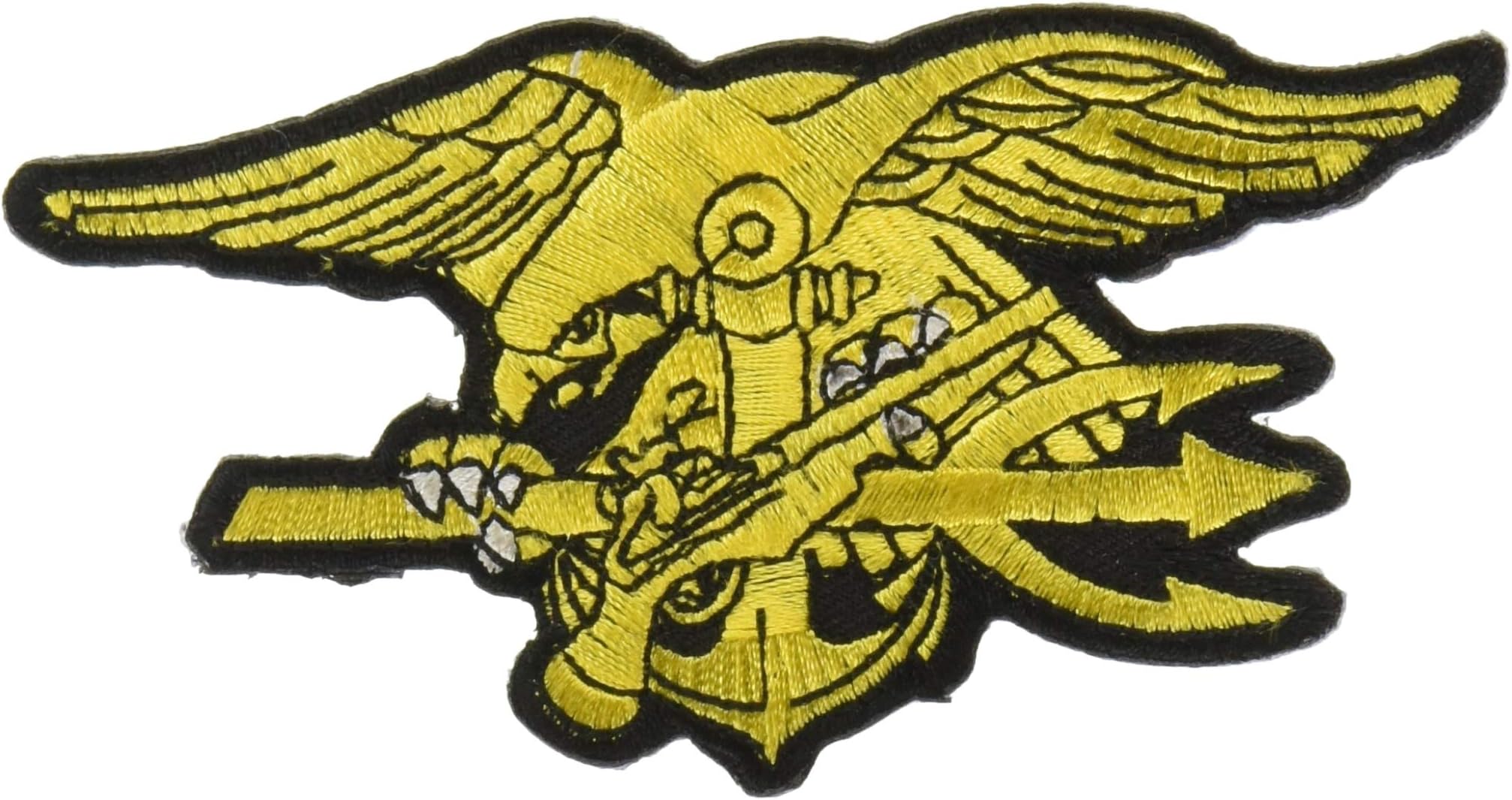 EagleEmblems PM0401 Patch-USN,Seal Trident (4'')