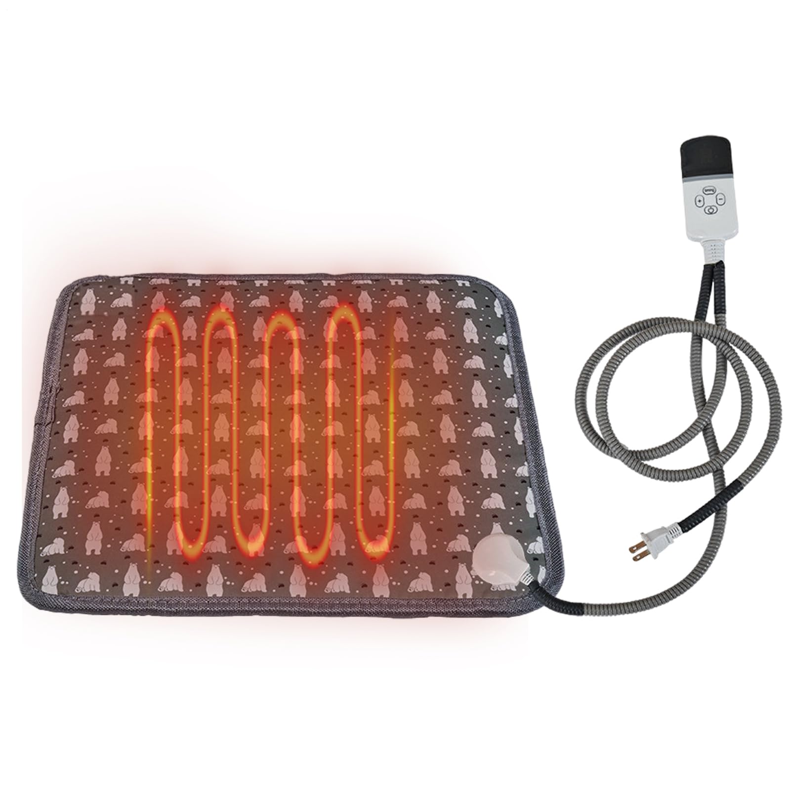 Heizmatte für Haustiere – 9 Temperaturstufen Thermodecke für Haustiere | Thermomatte für Hunde geeignet für den Innenbereich, für große und kleine Welpen Haus Wohnung Innen und Außen