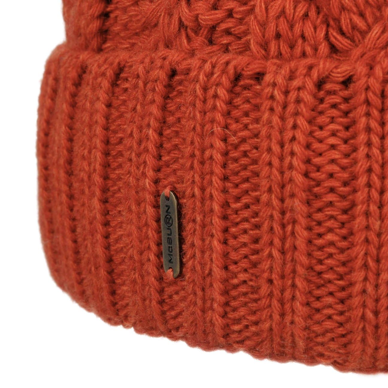 Giant Berretto con PON Donna - Made in Italy Beanie Invernale Berretti Pompon Lavorato a Maglia Risvolto, Fodera, Fodera Inverno Autunno/Inverno