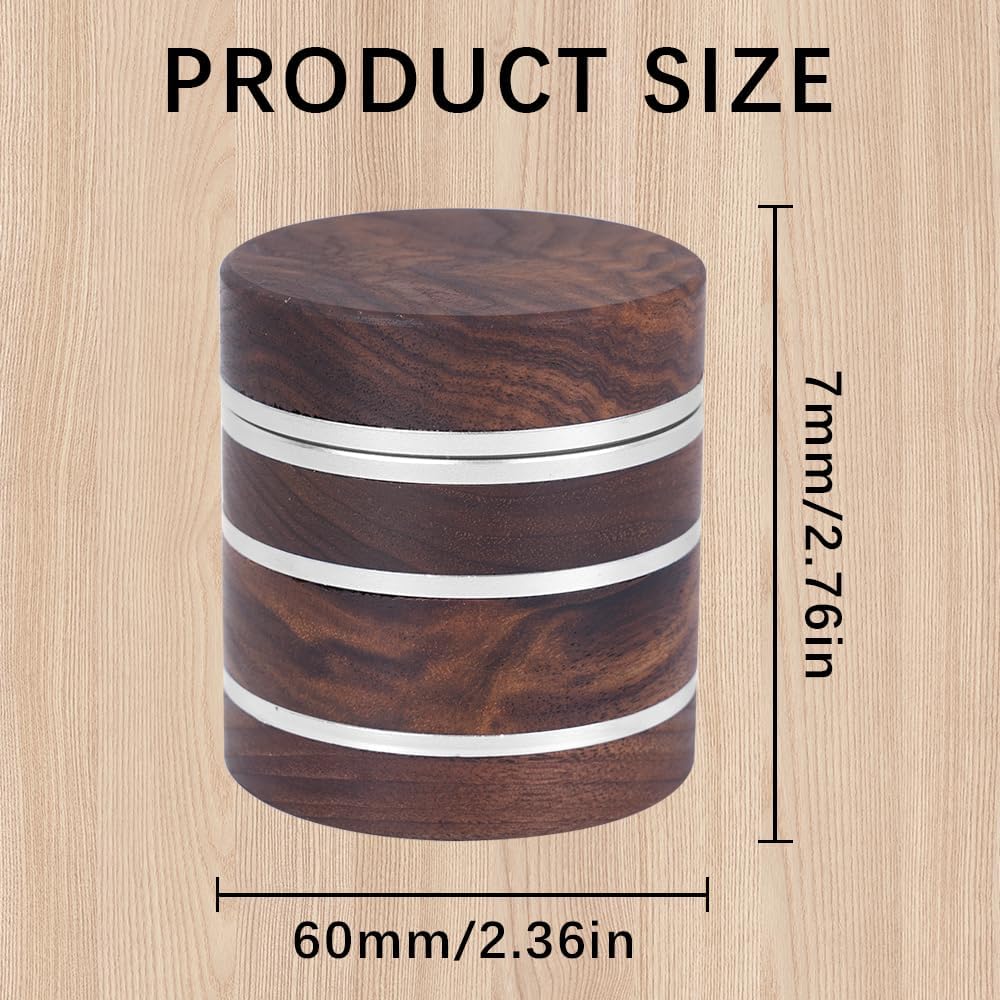 Wooden Spice Grinder 2.5" (Rose Gold-A)