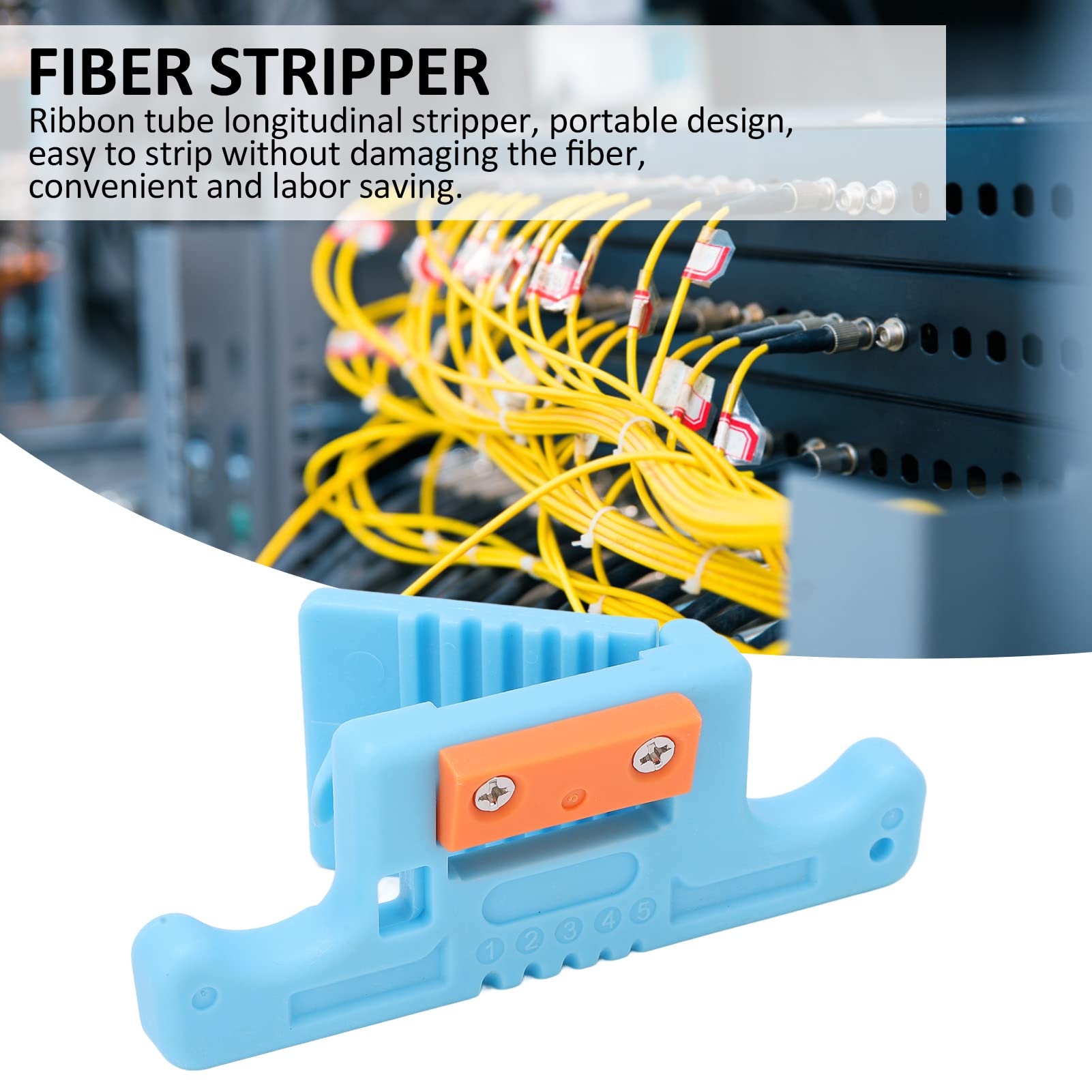 Pince à Dénuder 5 Trous 2,9-6,8 Mm - Outil Décapage Fibre Optique Et Câbles Professionnel