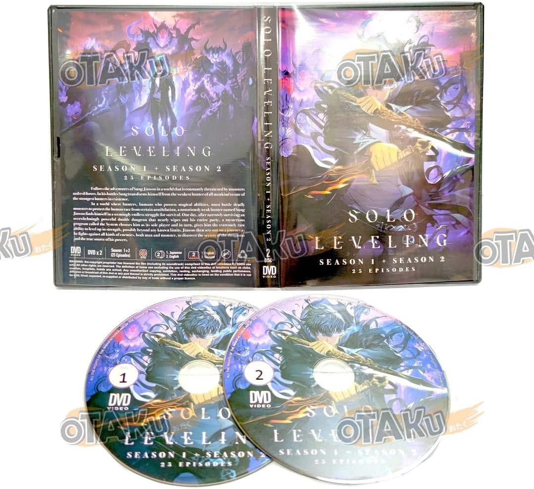 SOLO LEVELING SEASON 1+2 ORE DAKE LEVEL UP NA KEN - COMPLETE ANIME TV SERIES DVD BOX SET  ENGLISH DUBBED WITH ENGLISH SUBS  SHIP FROM UK