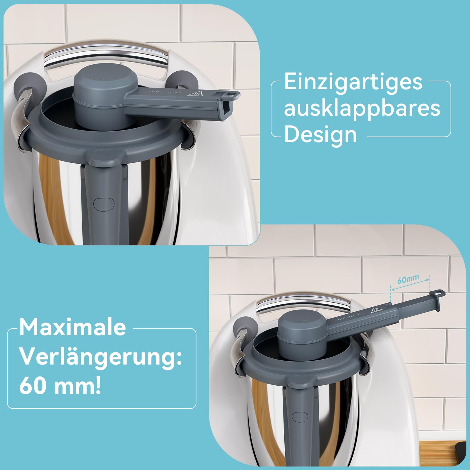 Nylon Unterlage Matte für Thermomix TM5 TM6 TM21 TM31 Gleitmatte für Küchenmaschinen