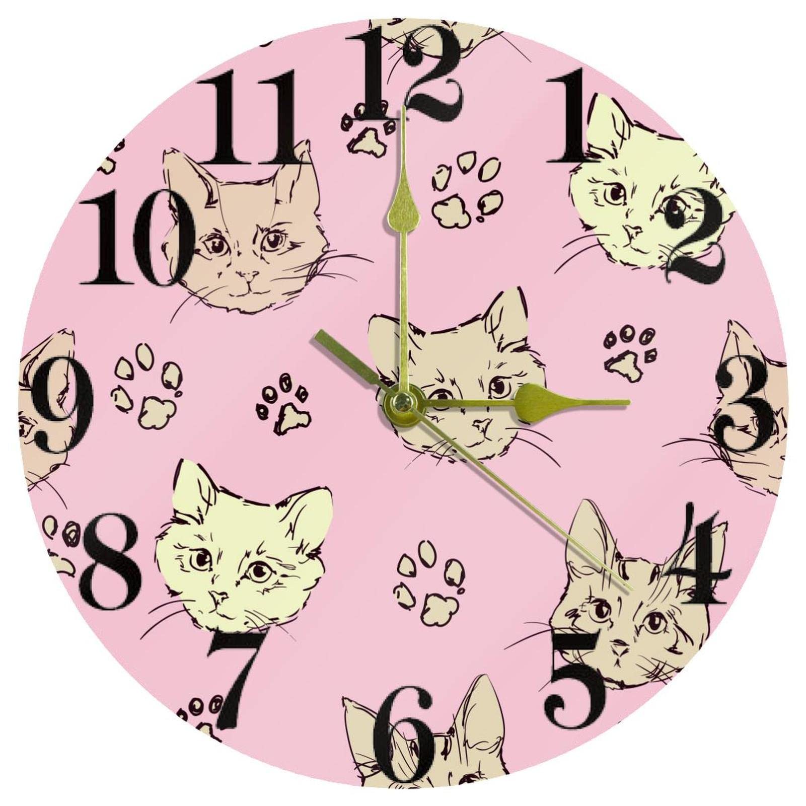 Horloge murale à quartz pour décorer la chambre des enfants ou la cuisine familiale