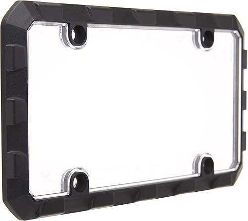 Miniatura 2 de Custom Combos 92901 - Combo de marco de matrícula y escudo de metal resistente negro (camión Tuff)