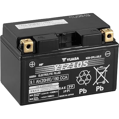 Yuasa YUAM7210A YTZ10S Factory Activated YTZ High Performance AGM Battery