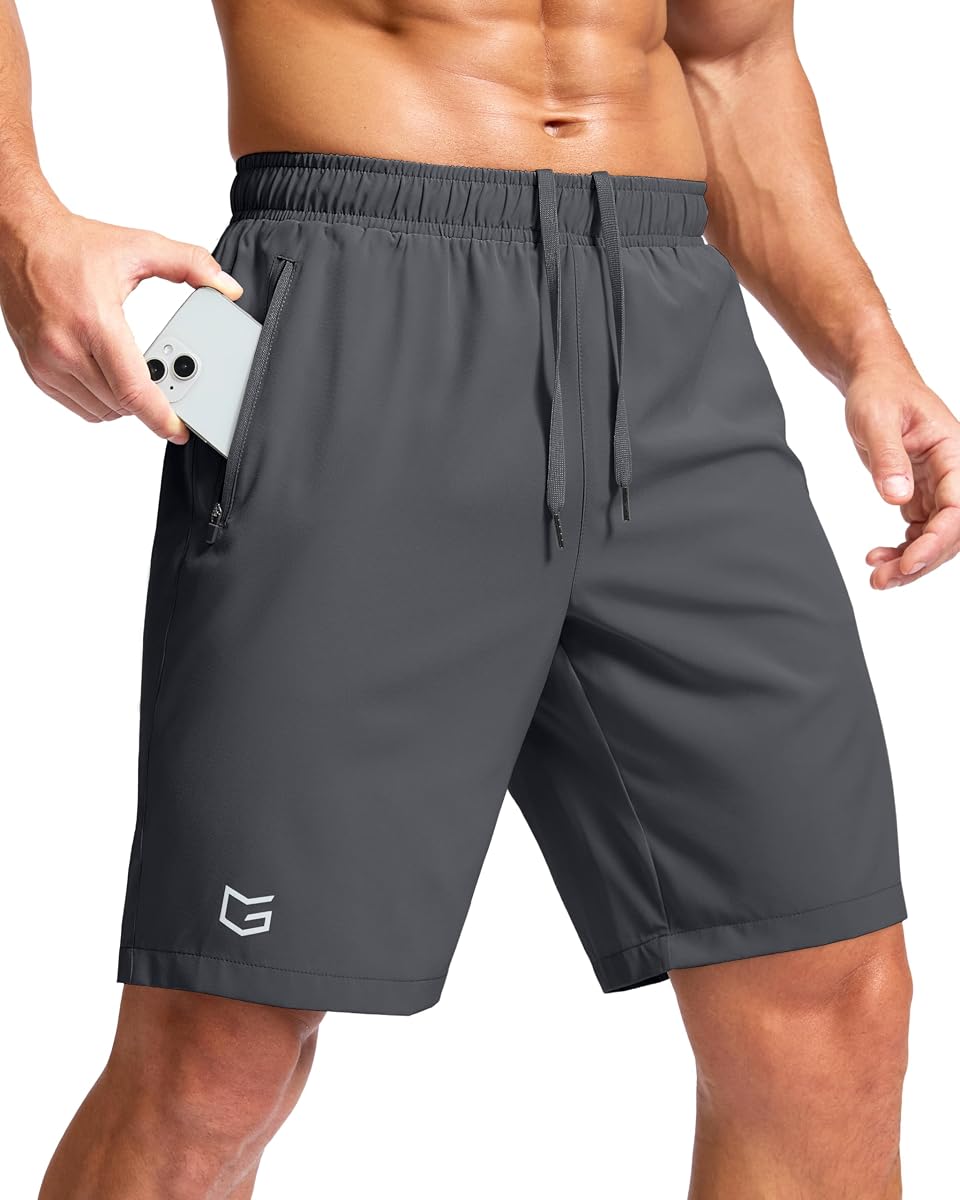 G Gradual Pantalones cortos deportivos para correr para hombre con 2 bolsillos con cremallera de 7"/ 5"/ 9" | Secado rápido, ligero, transpirable, absorbe la humedad, entrenamiento, gimnasio