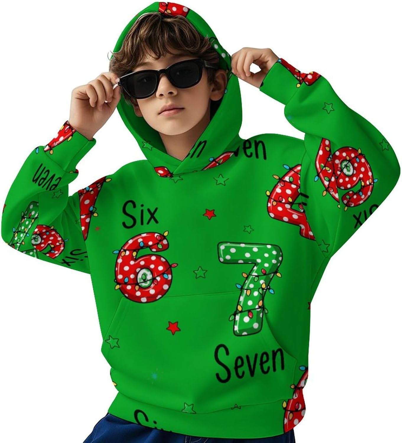 67 Six Seven Donut Hoodies for Teen Girls Youth Long Sleeve Hooded Sweatshirts Pullover Tops Fall Clothes