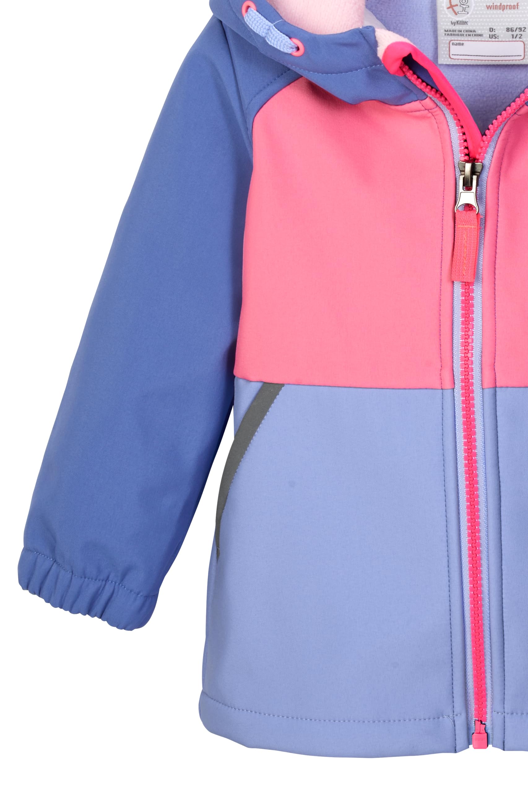 first instinct by killtec Fios 13 Mns Sftshll Jckt Giacca softshell/giacca da esterno con cappuccio Unisex - Bambini e ragazzi