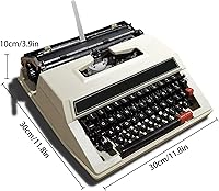Vista 2 de Classic Old Fashioned Manual Typewriter - Portable & Easy to Use - Includes Ribbon Set - Machinery Typewriter, kk321