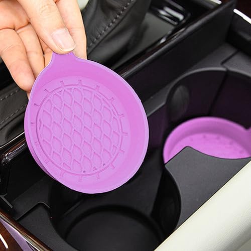 Miniatura 5 de 4 posavasos para automóvil, almohadillas de silicona antideslizantes para portavasos de vehículo, aislamiento interior automotriz, accesorios de