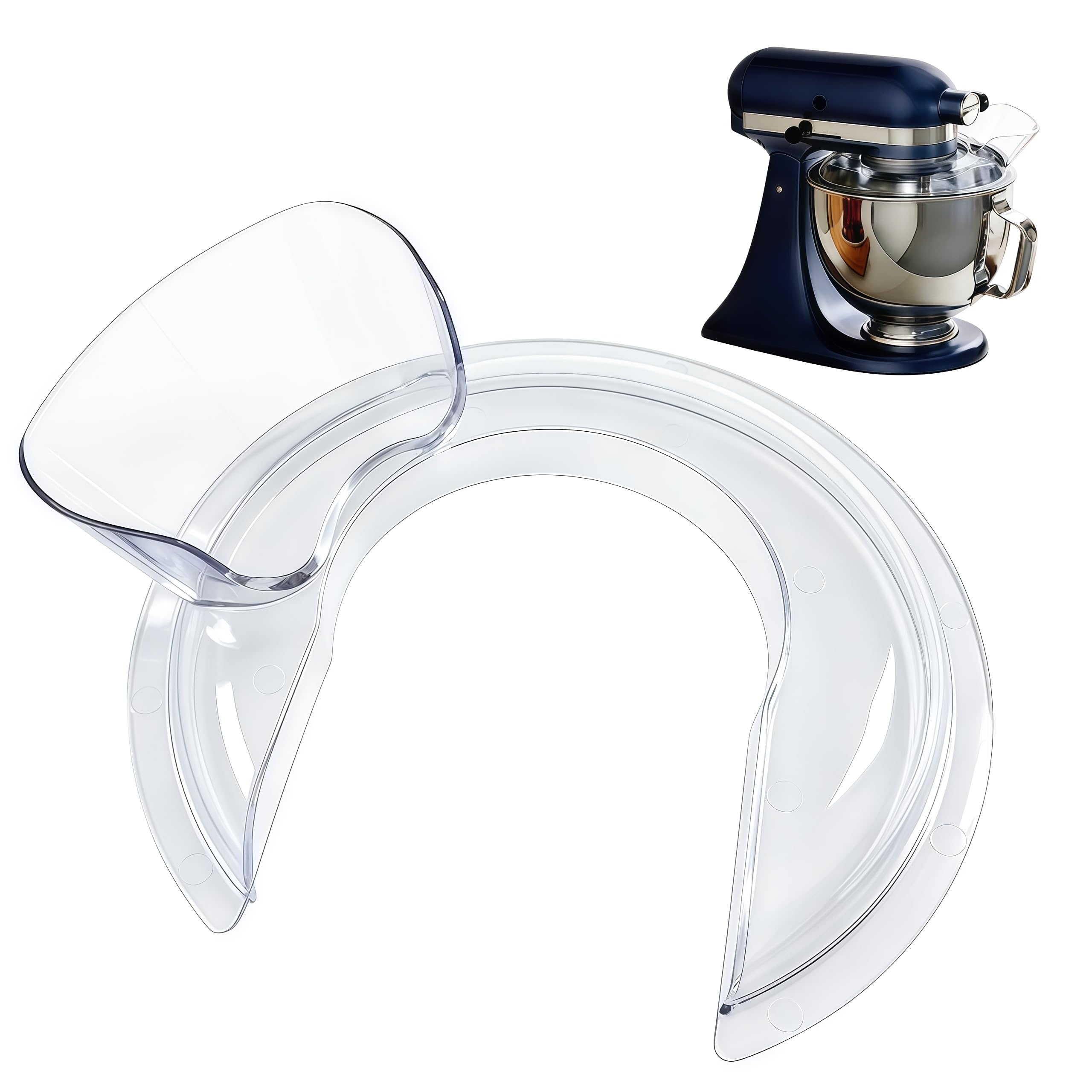 4.5-5 QT Tilt-Head Stand Mixer Splash Guard for KitchenAid Mixers | Food Grade Durable Mi…