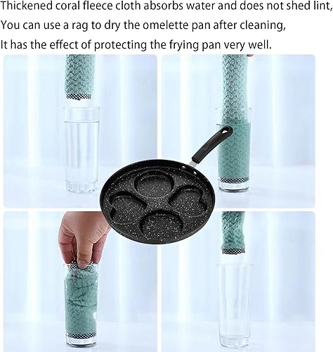 Miniatura 5 de Sartenes antiadherentes romántica círculo círculo huevo sartén multifunción tortilla sartén desayuno sartén anti-quemaduras fácil de colgar completo