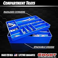 Vista 2 de Bandeja organizadora para herramientas de garaje Ernst Manufacturing, naranja, 10 compartimentos