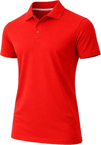Galaxy by Harvic Mens Tagless Moisture Wicking Polo Shirt S-3XL