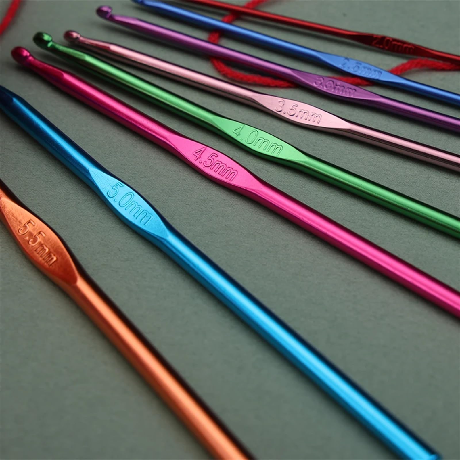 Ganchillo Set Juego de Ganchos de Crochet, Agujas de Tejer de Acero for Bricolaje, Puntadas, Manualidades, Tijeras, marcadores, Accesorios de Costura y Tejido, Herramientas