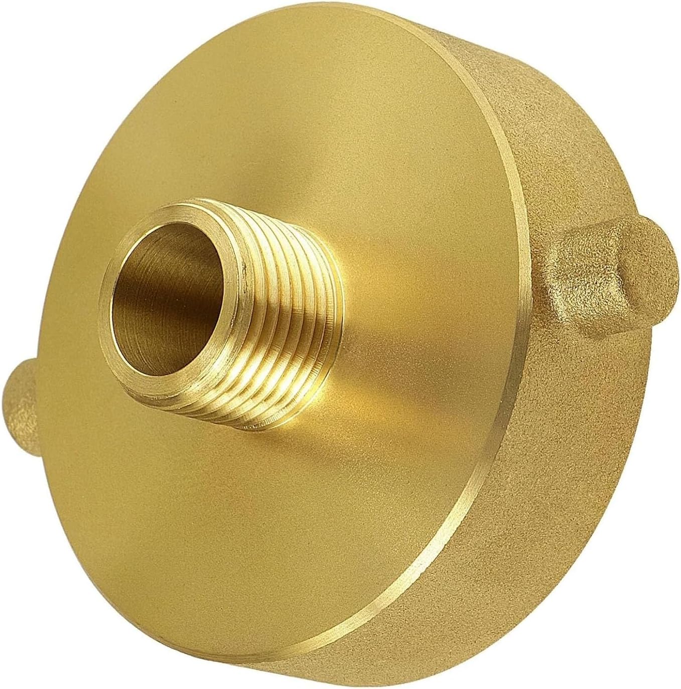 Fire Hydrant Adapter 2-1/2" NST Female to 3/4" GHT Male Brass Fire Hydrant Adapter with Pin Lug Fire Equipment Hydrant Hose Adapter